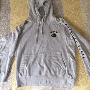 gray american eagle hoodie